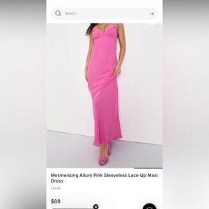 Lulu's Mesmerizing Allure Pink Maxi Dress